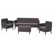 Набор садовой мебели Salemo 3-sofa set коричневый купить в Минске