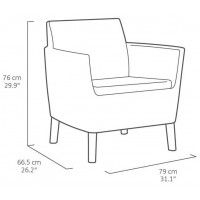 Набор садовой мебели Salemo Balcony set графит купить в Минске