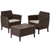 Набор садовой мебели Salemo Balcony set коричневый Набор садовой мебели Salemo Balcony set коричневый