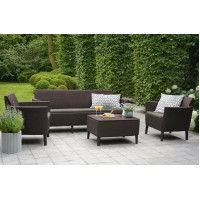 Набор садовой мебели Salemo 3-sofa set капучино купить в Минске Набор садовой мебели Salemo 3-sofa set капучино купить в Минске