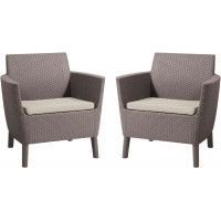 Набор уличной мебели (два кресла) Salemo DUO капучино Набор уличной мебели (два кресла) Salemo DUO капучино