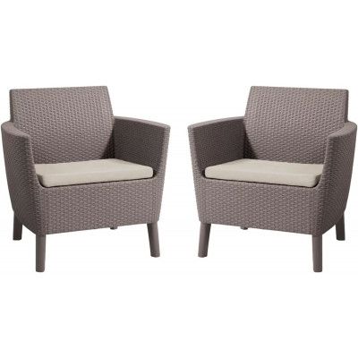 Набор уличной мебели (два кресла) Salemo DUO капучино купить в Минске