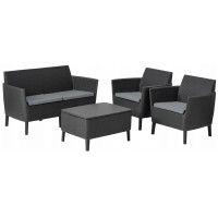 Набор садовой мебели Salemo 2-sofa set графит