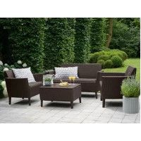 Набор садовой мебели Salemo 2-sofa set коричневый купить в Минске