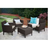 Набор садовой мебели Salemo 2-sofa set коричневый купить в Минске