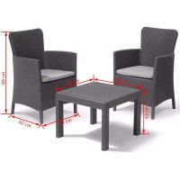 Набор мебели Salvador Balcony Set графит купить в Минске