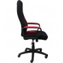 Кресло поворотное AksHome RANGER (Рэйнджер) ткань красный/черный