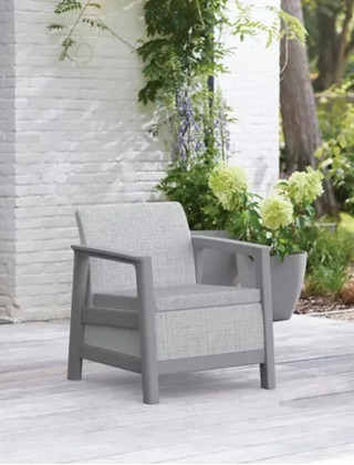 Комплект из двух кресел Scandi Linea Chair 2x светло-серый