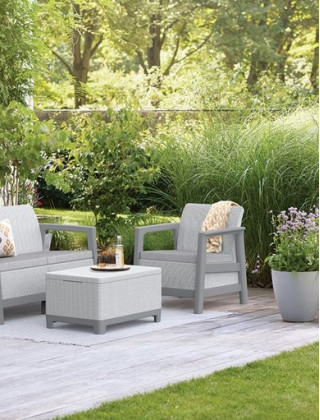 Диван двухместный SCANDI LINEA 2S SOFA светло-серый