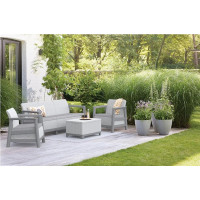 Диван трехместный SCANDI LINEA 3S SOFA светло-серый