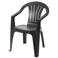 Кресло из пластмассы Sicilia графит купить в Минске