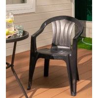 Кресло из пластмассы Sicilia графит купить в Минске