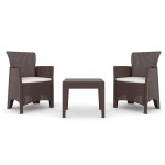 Набор садовой мебели TROYA BALCONY SET коричневый