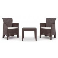 Набор садовой мебели TROYA BALCONY SET коричневый