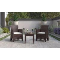 Набор садовой мебели TROYA BALCONY SET коричневый купить в Минске