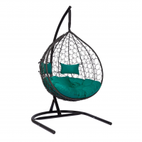 Подвесное кресло-кокон Liverpool TWIN Черный