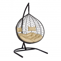 Подвесное кресло-кокон Liverpool TWIN Черный купить в Минске