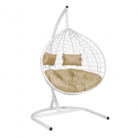 Подвесное кресло-кокон Liverpool TWIN Белый купить в Минске