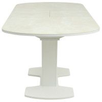 Стол КОРСИКА (фотопечать) мрамор бежевый / белый матовый купить в Минске