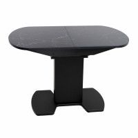 Стол КОРСИКА (фотопечать) мрамор черный / черный матовый купить в Минске Стол КОРСИКА (фотопечать) мрамор черный / черный матовый купить в Минске