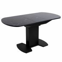 Стол КОРСИКА (фотопечать) мрамор черный / черный матовый купить в Минске Стол КОРСИКА (фотопечать) мрамор черный / черный матовый купить в Минске