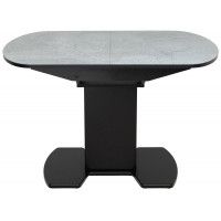 Стол КОРСИКА (фотопечать) мрамор серый / черный матовый купить в Минске Стол КОРСИКА (фотопечать) мрамор серый / черный матовый купить в Минске