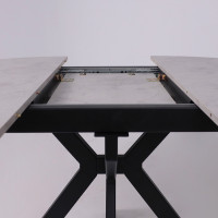 Стол раздвижной AV 1106 1000(1350)*1000 Ароза Светлая/черный купить в Минске Стол раздвижной AV 1106 1000(1350)*1000 Ароза Светлая/черный купить в Минске