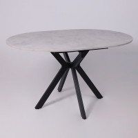 Стол раздвижной AV 1106 1000(1350)*1000 Ароза Светлая/черный купить в Минске Стол раздвижной AV 1106 1000(1350)*1000 Ароза Светлая/черный купить в Минске