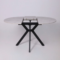 Стол раздвижной AV 1106 1000(1350)*1000 Ароза Светлая/черный купить в Минске Стол раздвижной AV 1106 1000(1350)*1000 Ароза Светлая/черный купить в Минске