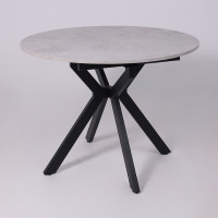 Стол раздвижной AV 1106 1000(1350)*1000 Ароза Светлая/черный купить в Минске Стол раздвижной AV 1106 1000(1350)*1000 Ароза Светлая/черный купить в Минске