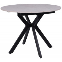 Стол раздвижной AV 1106 1000(1350)*1000 Азул Оникс/черный