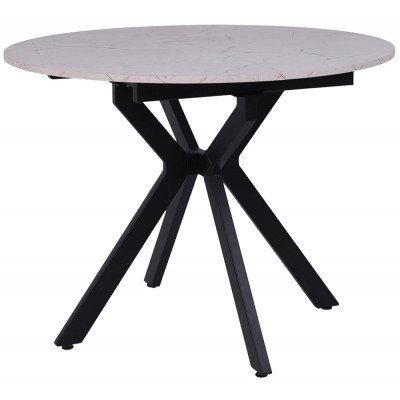 Стол раздвижной AV 1106 1000(1350)*1000 Азул Оникс/черный купить в Минске