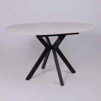 Стол раздвижной AV 1106 1000(1350)*1000 Азул Оникс/черный купить в Минске