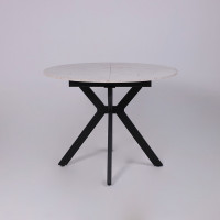 Стол раздвижной AV 1106 1000(1350)*1000 Азул Оникс/черный купить в Минске