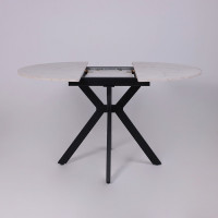 Стол раздвижной AV 1106 1000(1350)*1000 Азул Оникс/черный купить в Минске