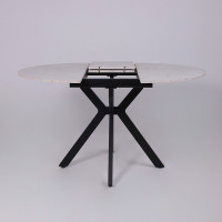 Стол раздвижной AV 1106 1000(1350)*1000 Азул Оникс/черный купить в Минске