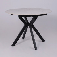 Стол раздвижной AV 1106 1000(1350)*1000 Азул Оникс/черный купить в Минске