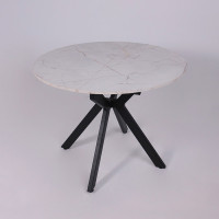 Стол раздвижной AV 1106 1000(1350)*1000 Азул Оникс/черный купить в Минске