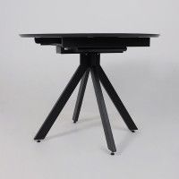 Стол AV 1107 HPL+МДФ 1000(1350)*750 белый мрамор/черный купить в Минске