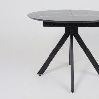 Стол AV 1107 HPL+МДФ 1000(1350)*750 черный тунис/черный купить в Минске