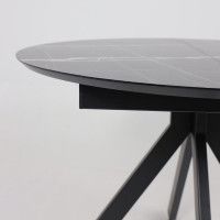 Стол AV 1107 HPL+МДФ 1000(1350)*750 черный тунис/черный купить в Минске