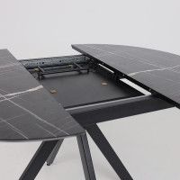 Стол AV 1107 HPL+МДФ 1000(1350)*750 черный тунис/черный купить в Минске