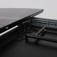 Стол AV 1107 HPL+МДФ 1000(1350)*750 черный тунис/черный купить в Минске