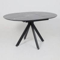 Стол AV 1107 HPL+МДФ 1000(1350)*750 черный тунис/черный купить в Минске