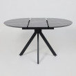 Стол AV 1107 HPL+МДФ 1000(1350)*750 черный тунис/черный купить в Минске