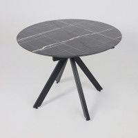 Стол AV 1107 HPL+МДФ 1000(1350)*750 черный тунис/черный купить в Минске