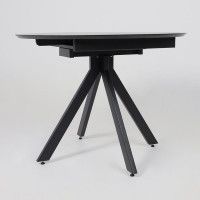 Стол AV 1107 HPL+МДФ 1000(1350)*750 черный тунис/черный купить в Минске