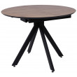 Стол AV 1107 HPL+МДФ 1000(1350)*750 дуб вотан/черный купить в Минске