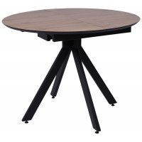 Стол AV 1107 HPL+МДФ 1000(1350)*750 дуб вотан/черный