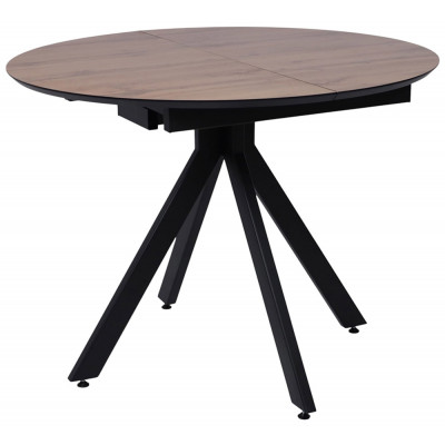 Стол AV 1107 HPL+МДФ 1000(1350)*750 дуб вотан/черный купить в Минске